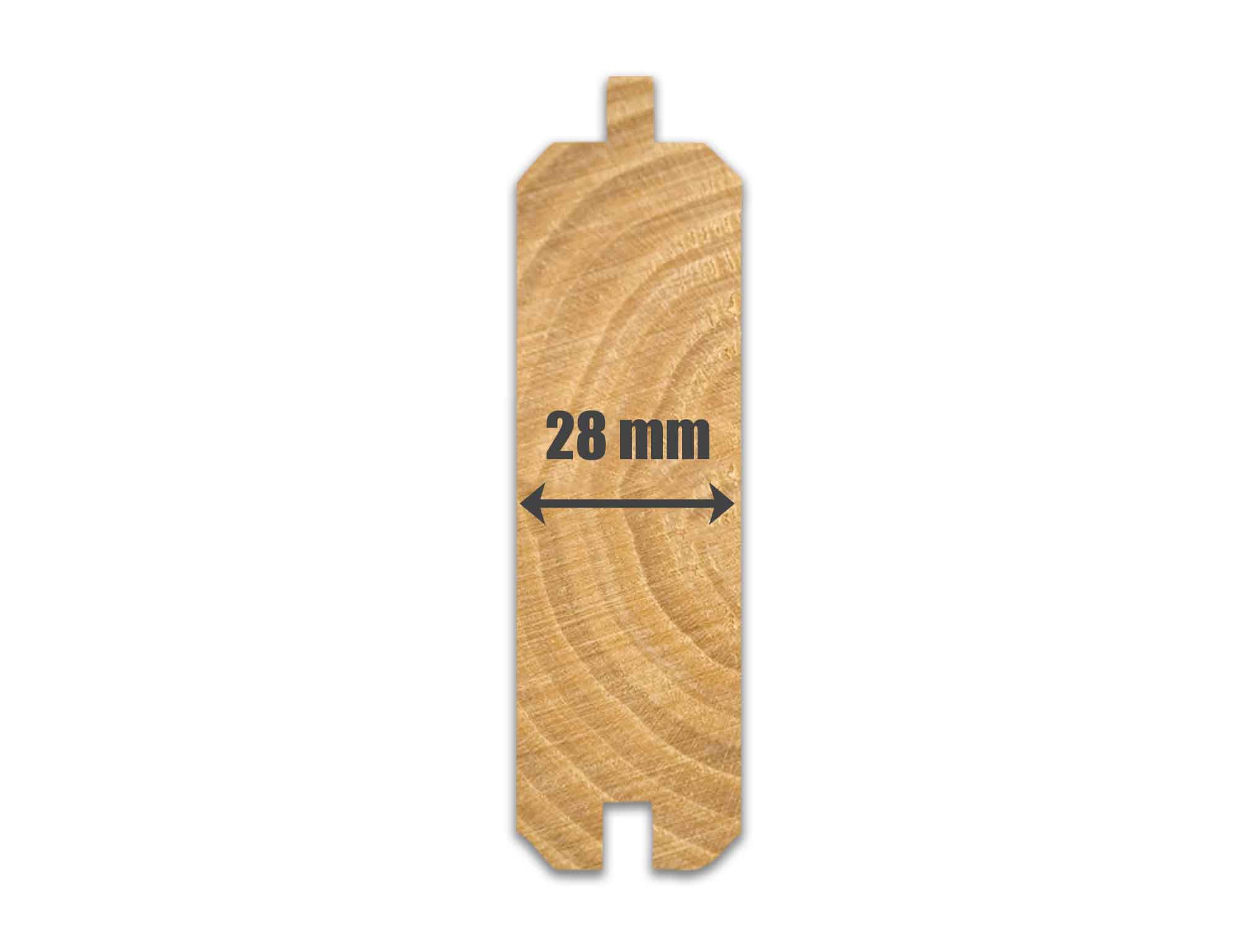 Log Cabin Wall Profile 28mm Log Cabin Wall Profile 28mm